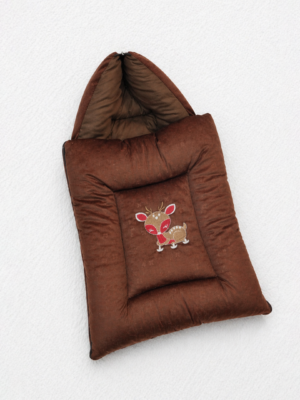 China Velvet Embossed Baby Sleeping Bag – Mustard