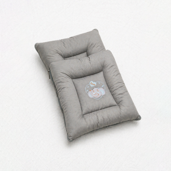China Velvet Embossed Baby Mattress Set – Grey